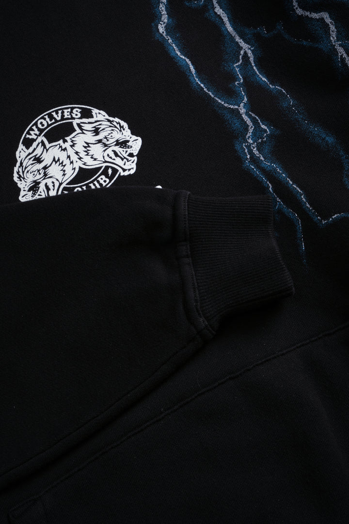 Lightning Strike Unisex "Pierce" Hoodie in Black