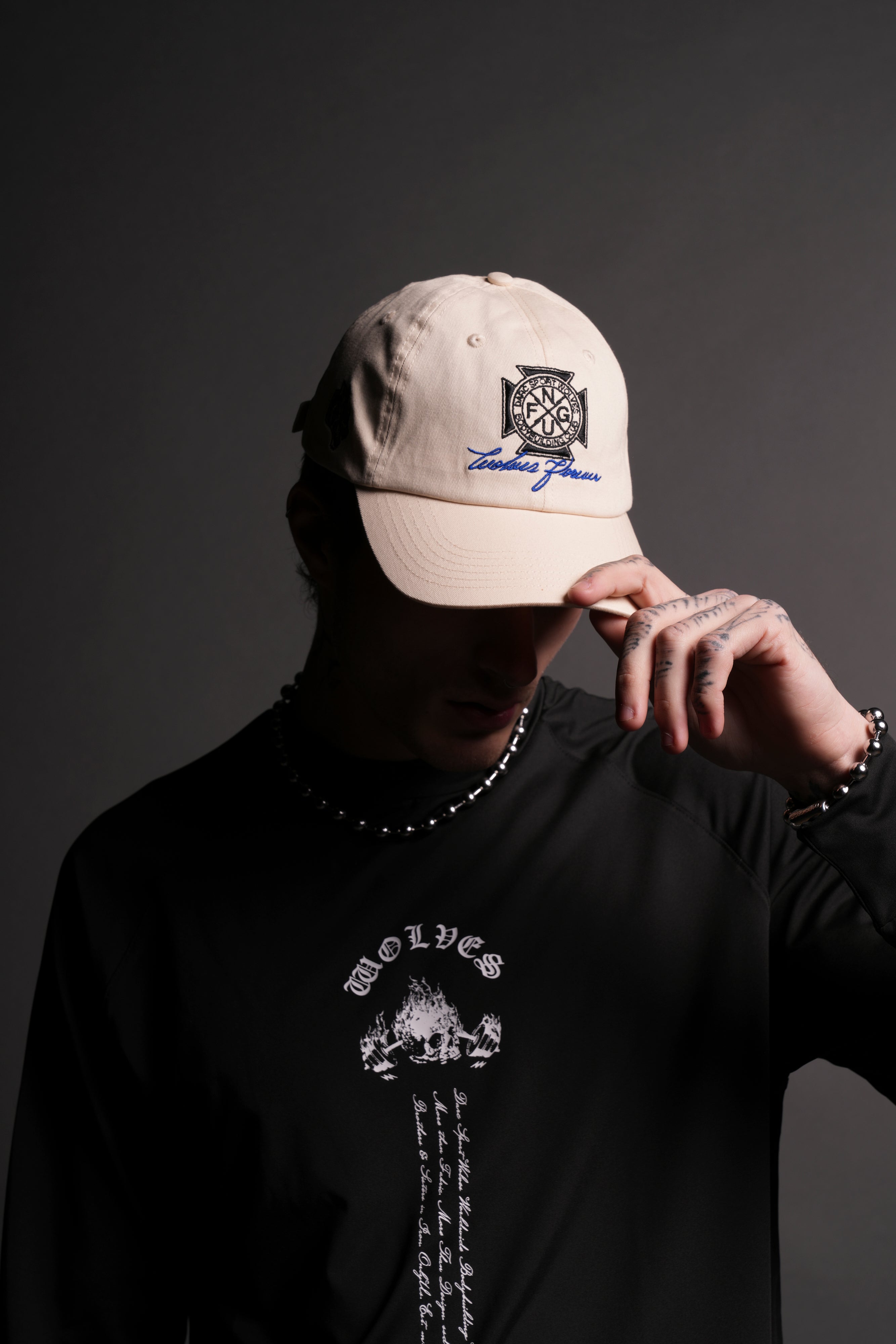 ◆FOLNUA◆ RAILWAY BALL CAP 2COLOR F24FWFSHT02 Our Fire Dad Hat V2 in Cream – DarcSport