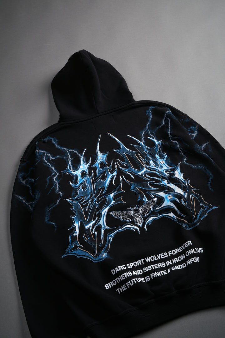 Lightning Strike Unisex "Pierce" Hoodie in Black