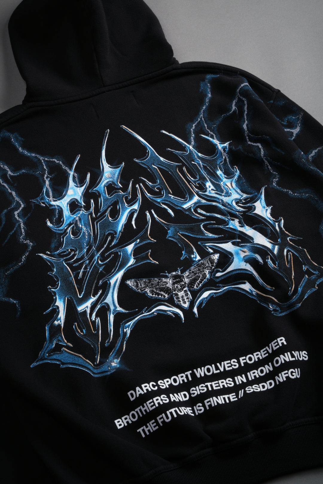 Lightning Strike Unisex "Pierce" Hoodie in Black