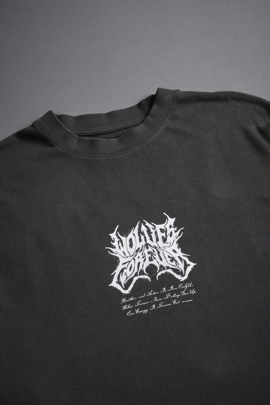 Sheer Loyalty "Premium" Oversized Tee in Wolf Gray