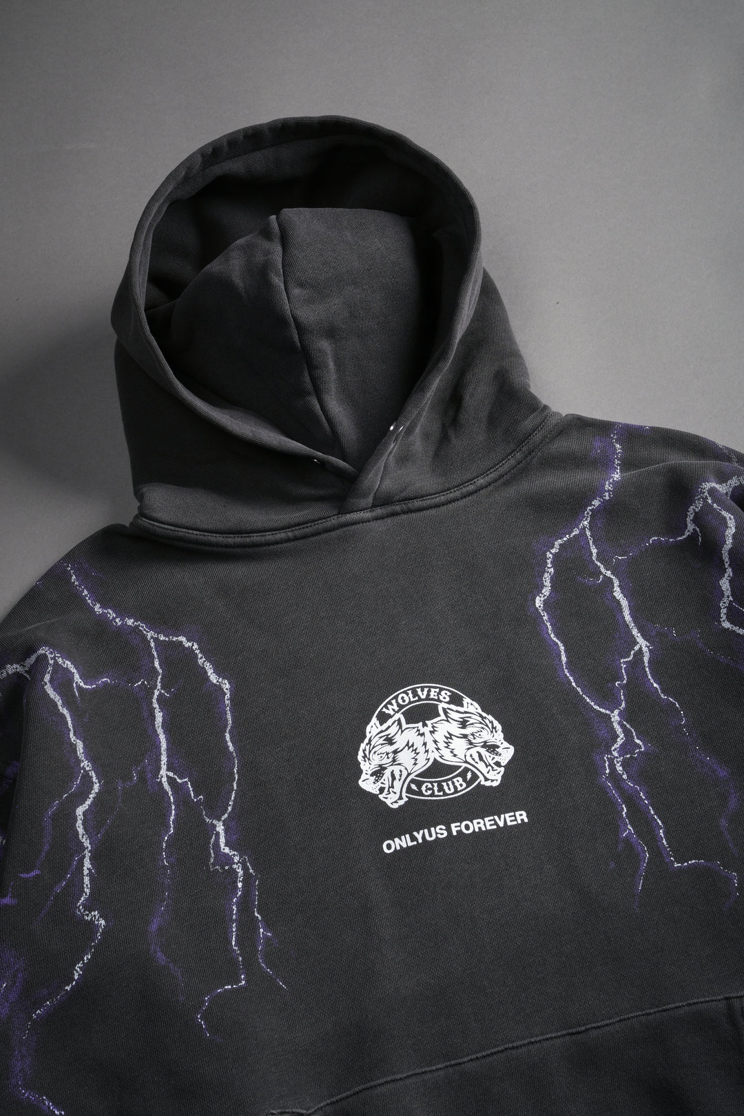 Lightning Strike Unisex "Pierce" Hoodie in Wolf Gray