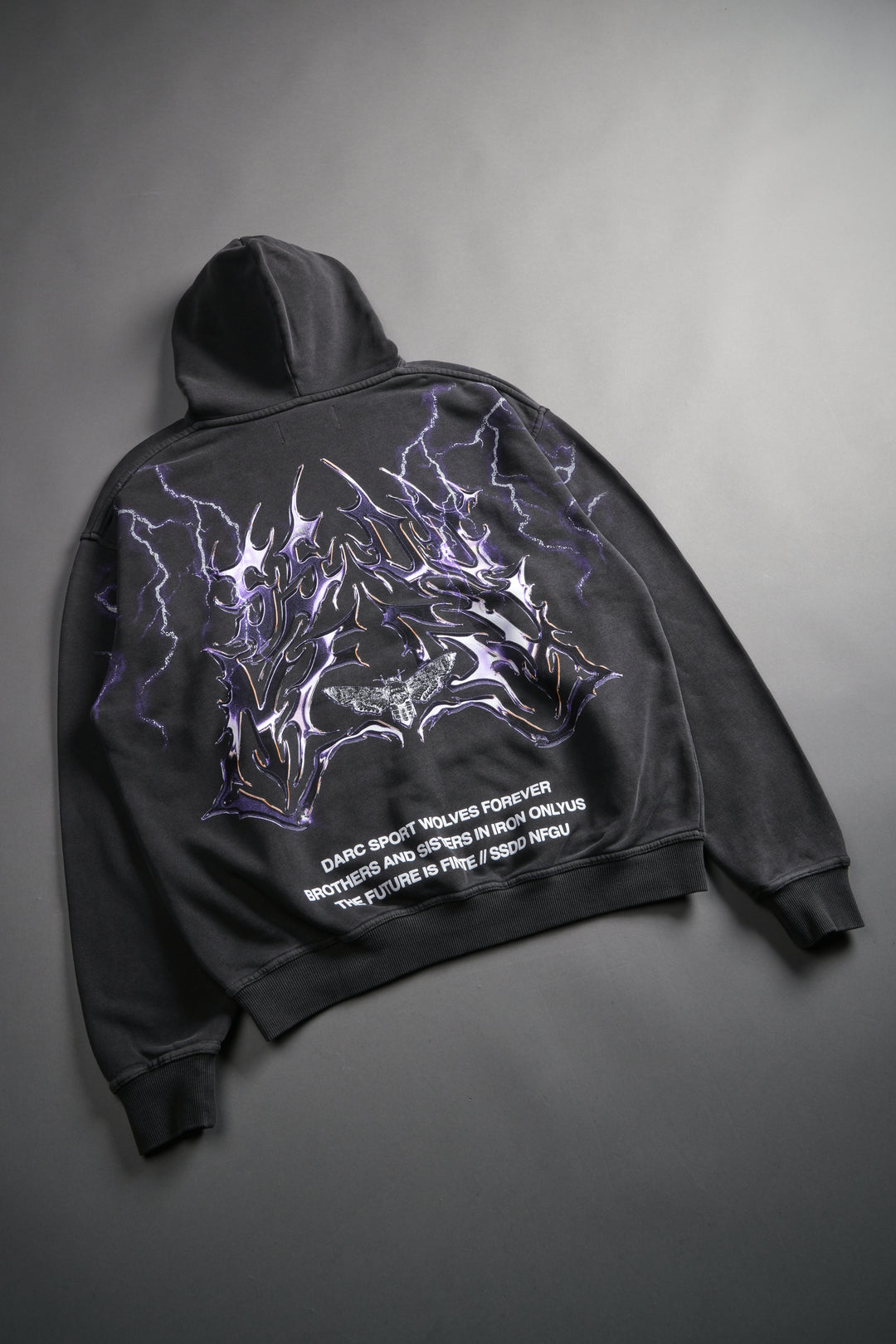 Lightning Strike Unisex "Pierce" Hoodie in Wolf Gray