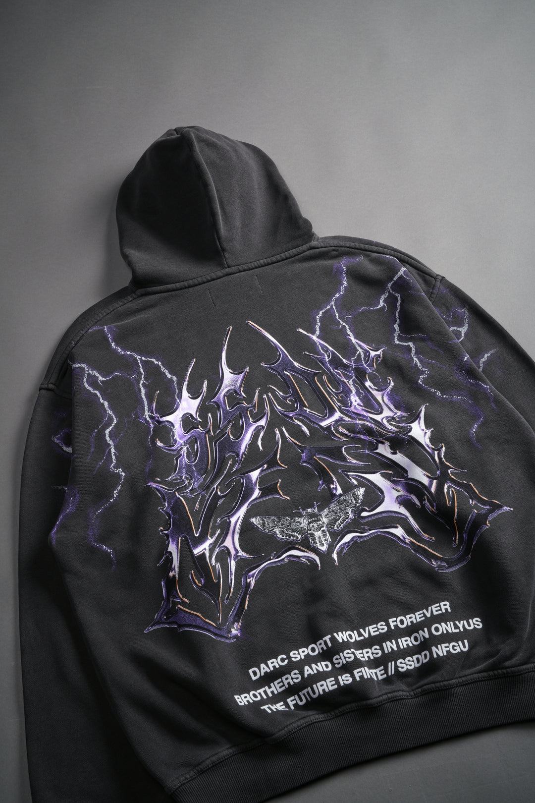 Lightning Strike Unisex "Pierce" Hoodie in Wolf Gray