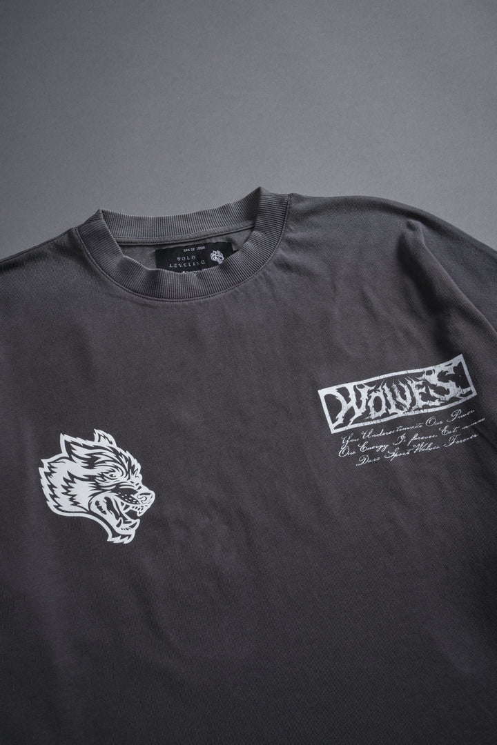 (1 Of 500) Charred Destiny "Premium" Oversized Tee in Slate Gray