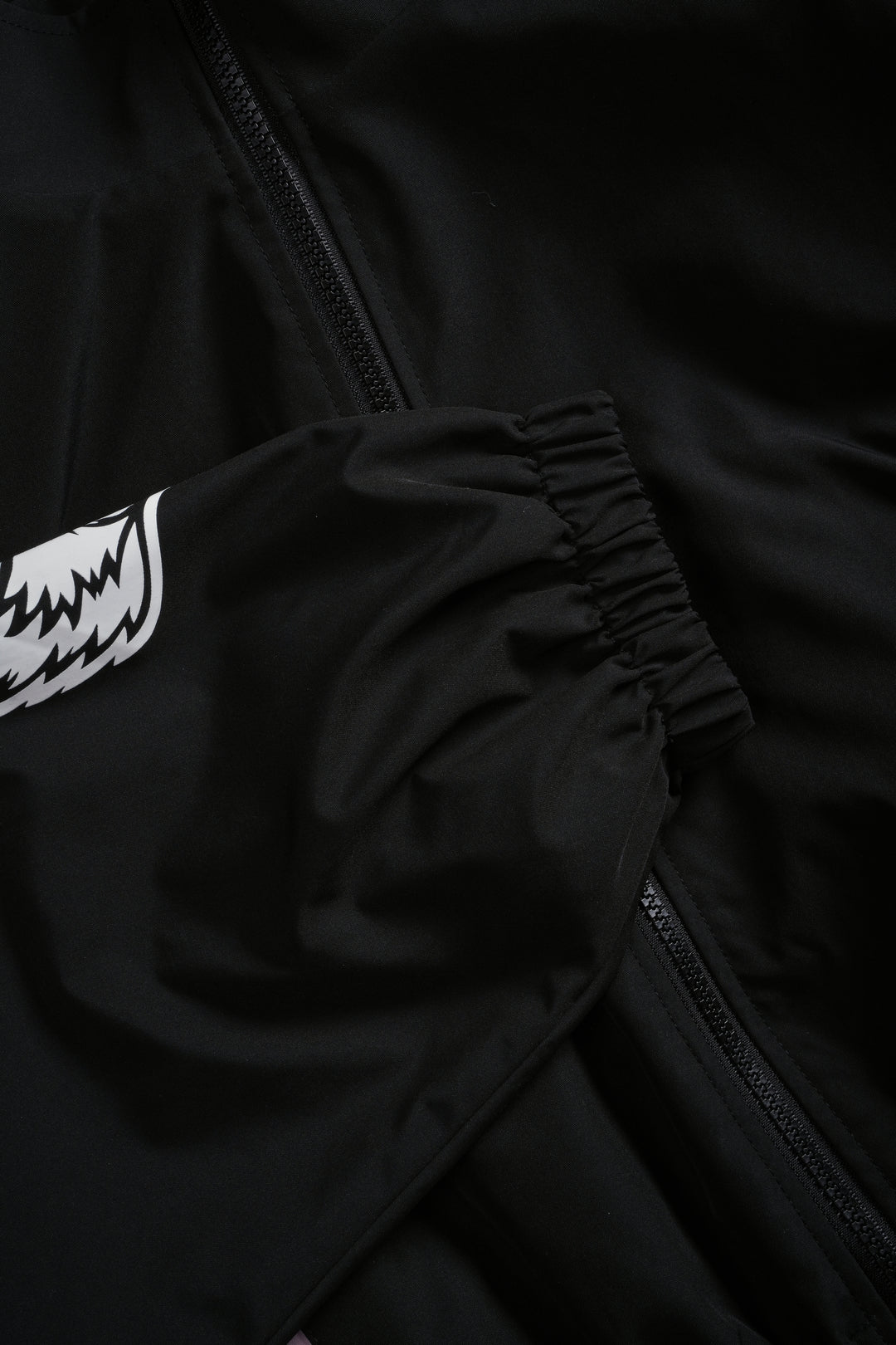 Death Becomes Her Nadia Track Jacket in Black/Purple Smoke/White