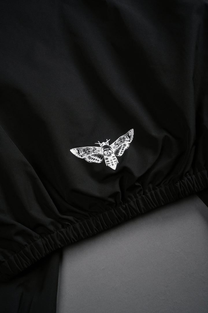 Death Becomes Her Nadia Track Jacket in Black/Purple Smoke/White