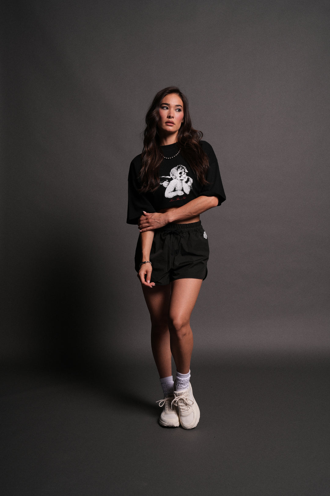 Fallen Halo Oversized "Premium" Unisex Tee in Black