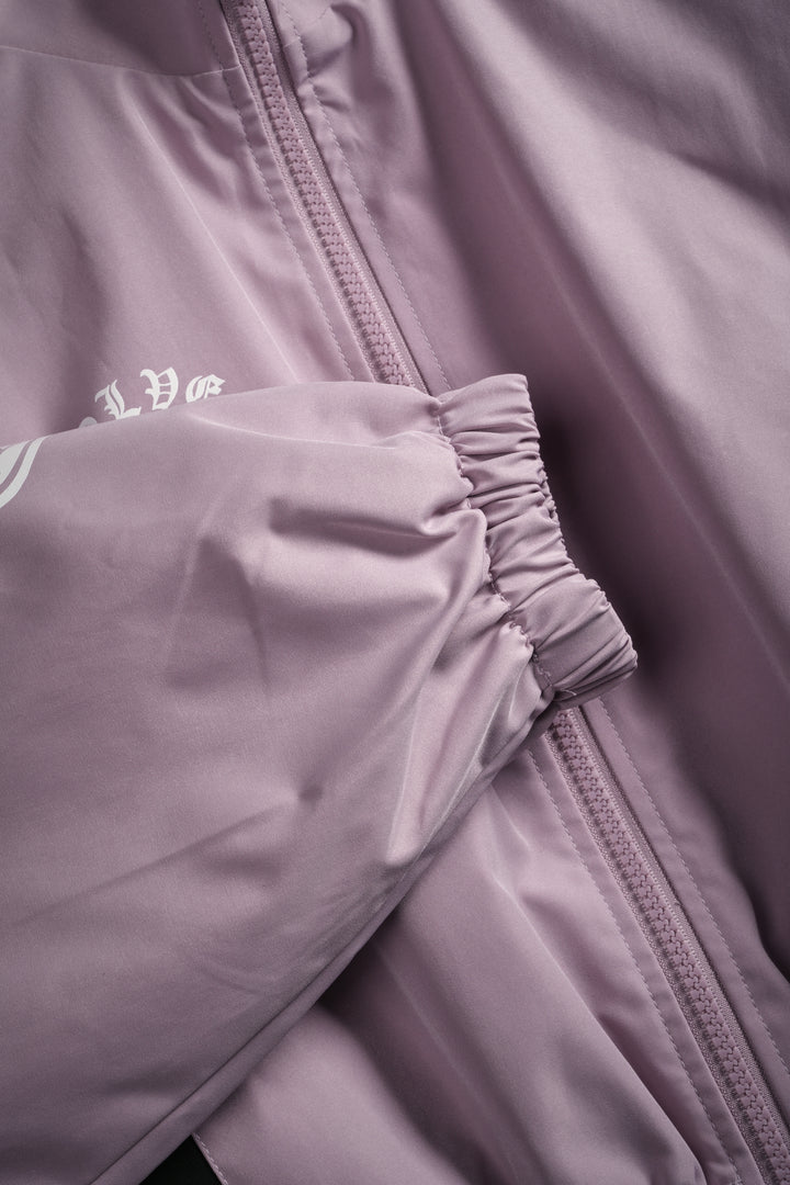 Death Becomes Her Nadia Track Jacket in Purple Smoke/Black/White
