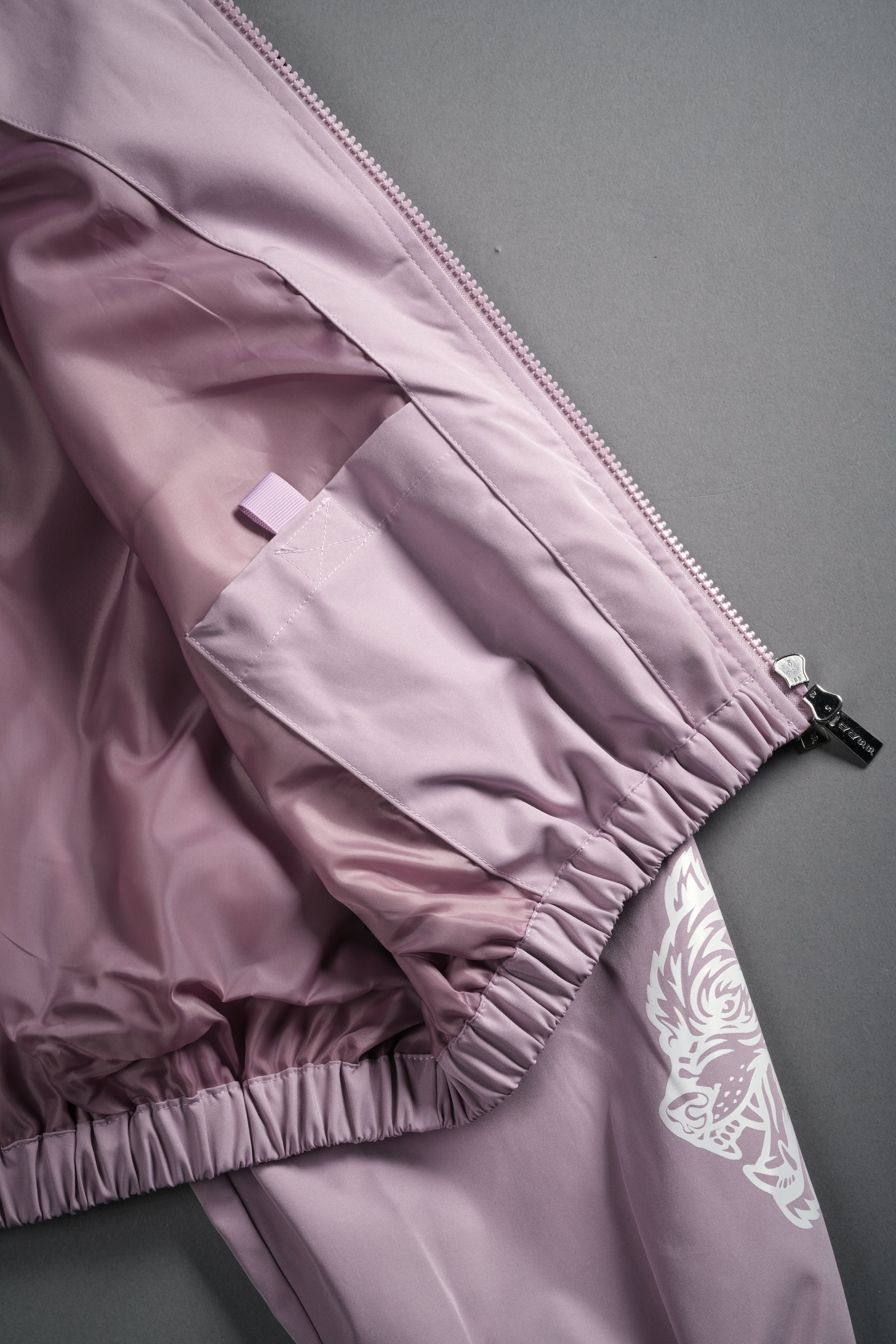 Death Becomes Her Nadia Track Jacket in Purple Smoke/Black/White