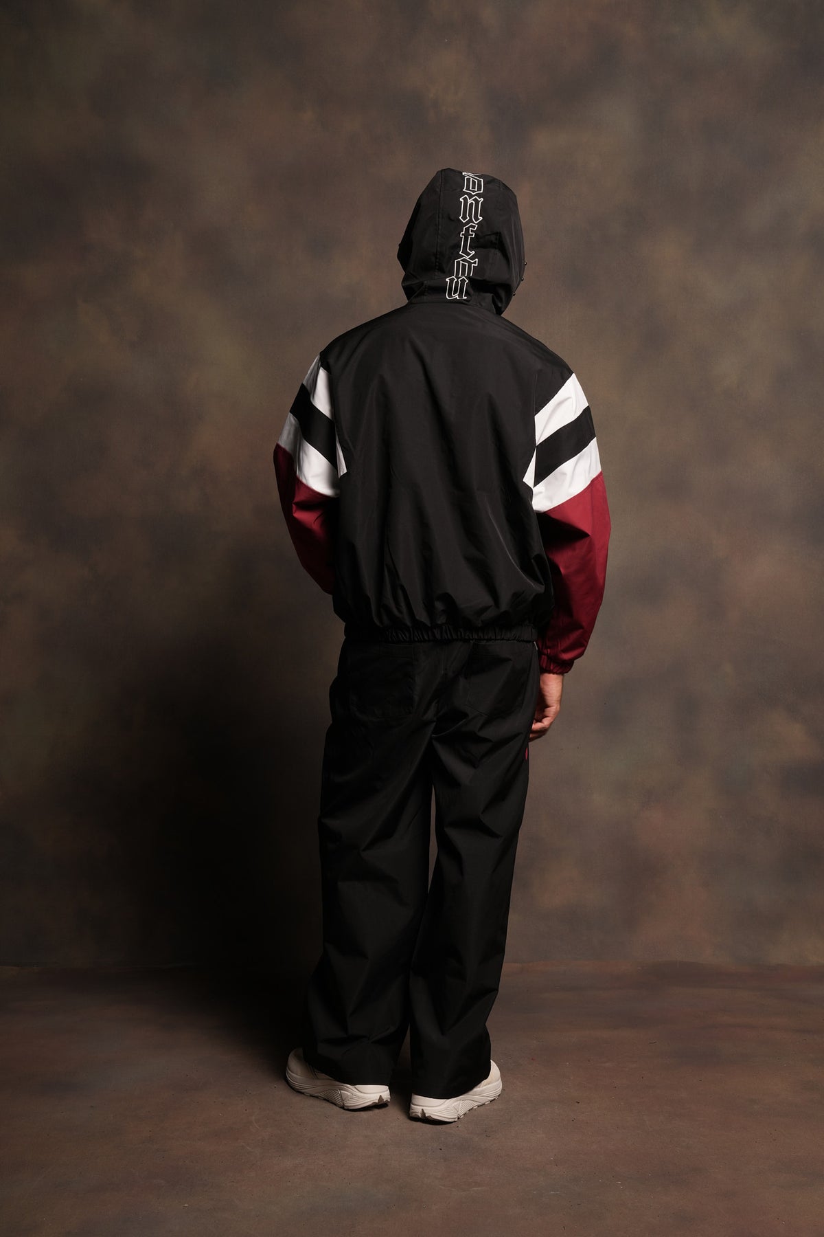 Lobo Chopper Brolic Track Pants In Black/Cherry Red