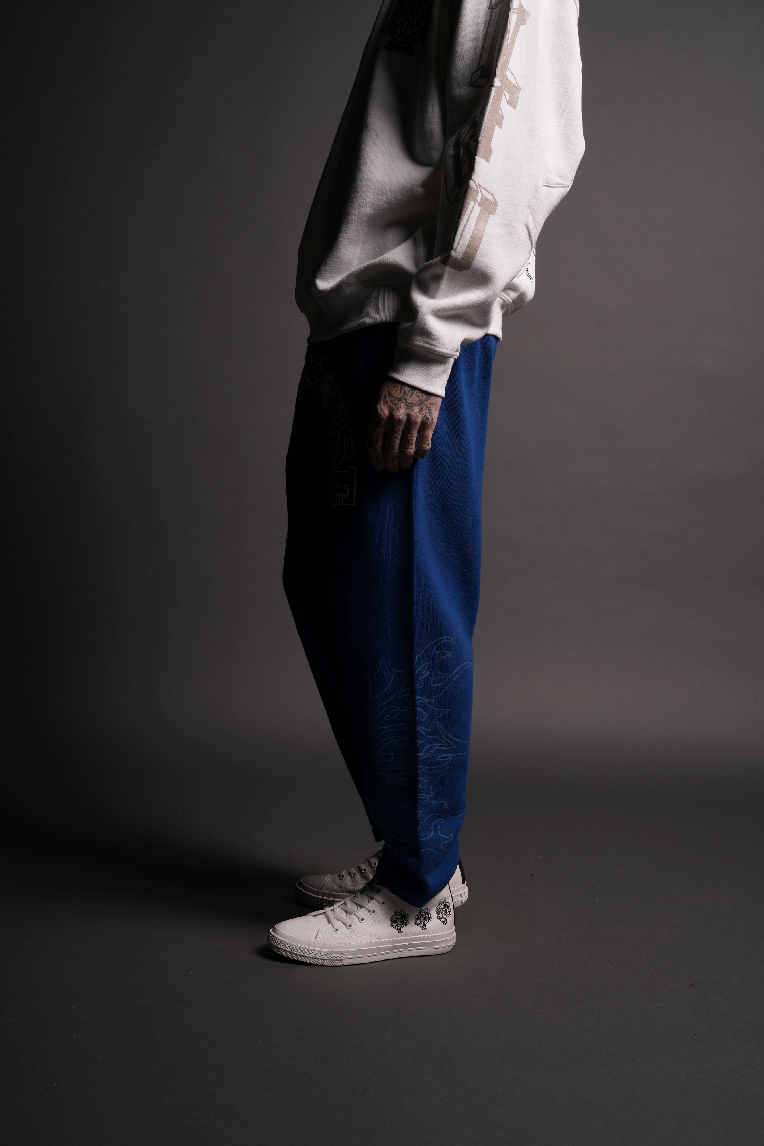 Powerhouse Forever Kumite V2 Sweat Pants in Darc Cobalt