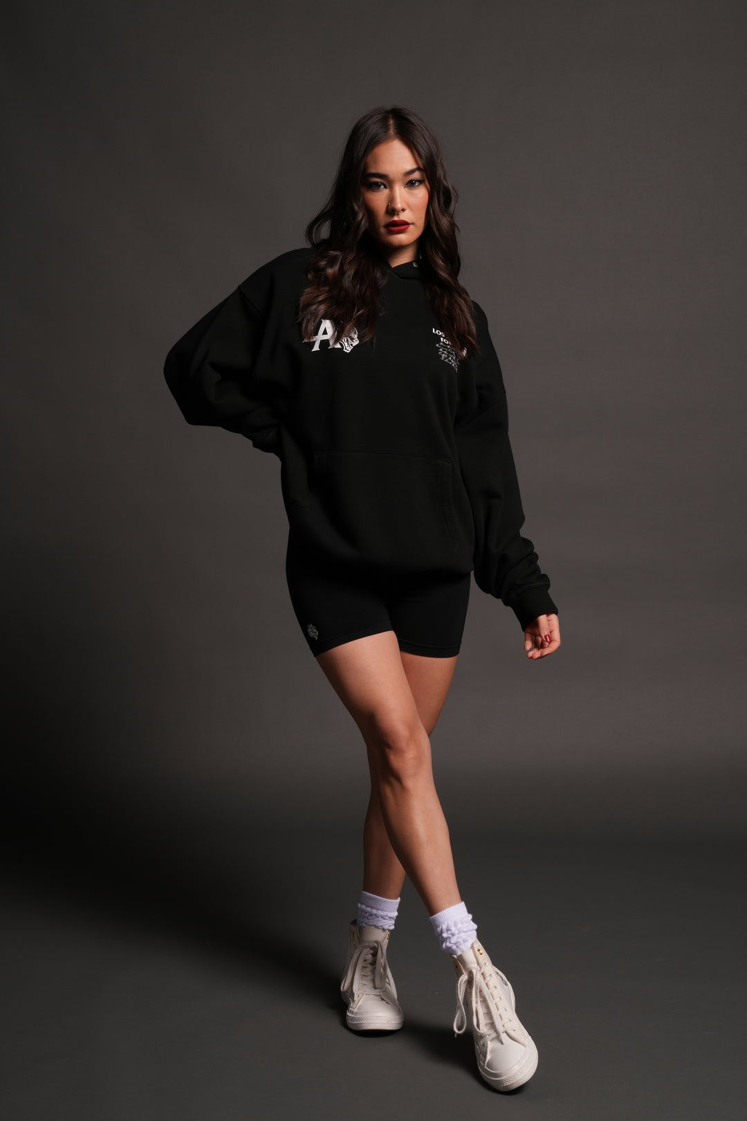 La Wolves V2 Pierce Hoodie in Black