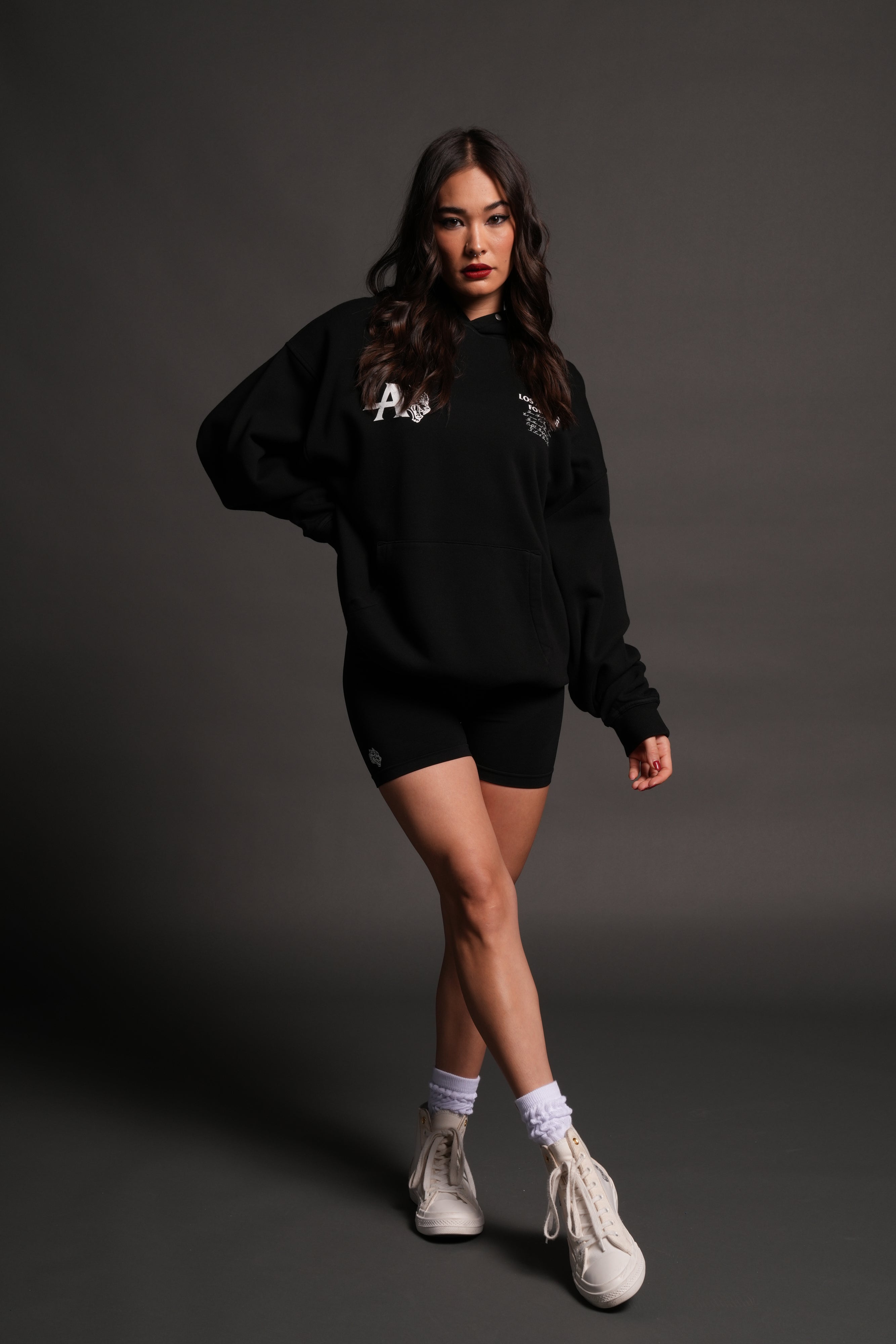La Wolves V2 Pierce Hoodie in Black