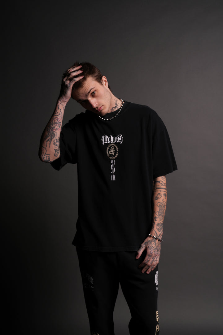 Wolves Club Forever "Premium" Oversized Tee in Black