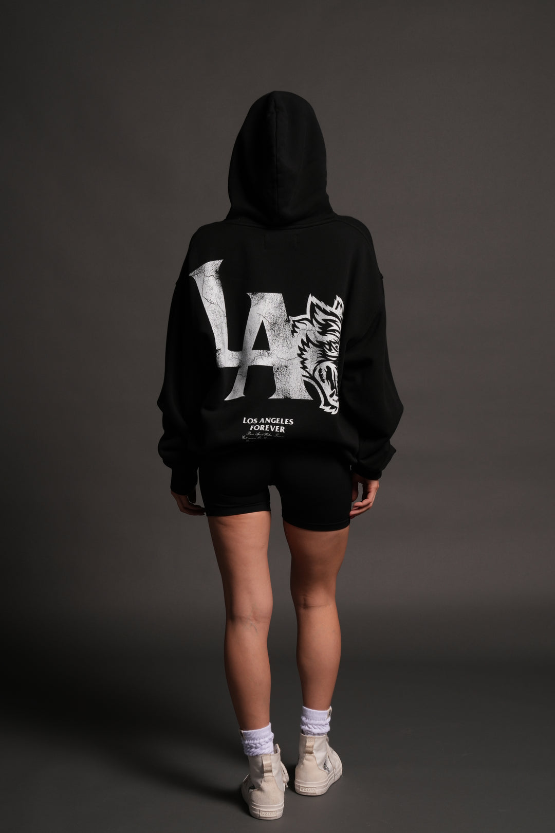La Wolves V2 Pierce Hoodie in Black