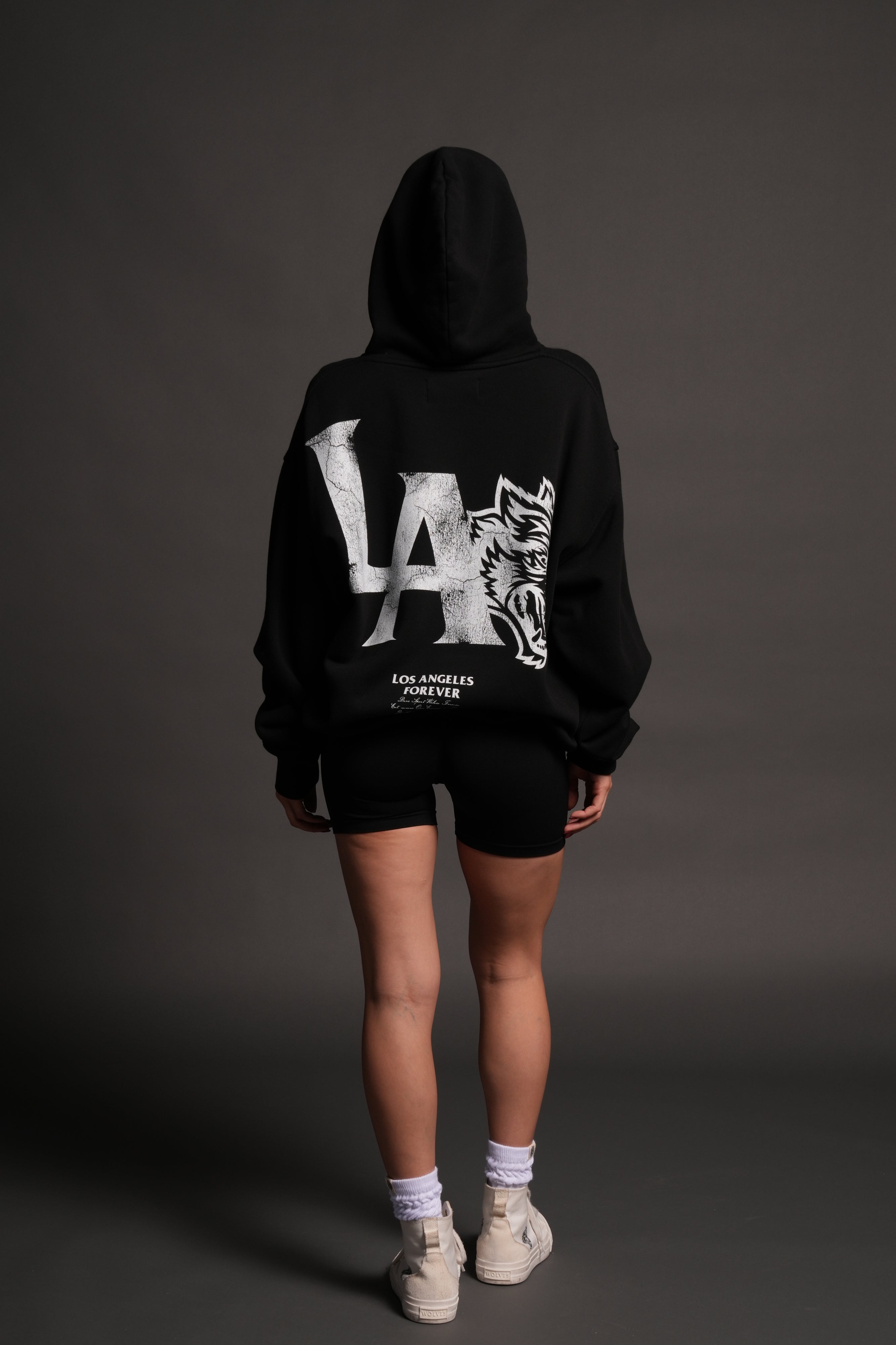 La Wolves V2 Pierce Hoodie in Black