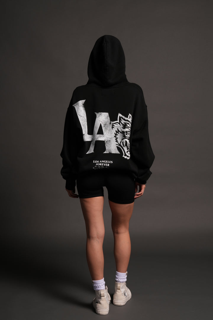 La Wolves V2 Pierce Hoodie in Black