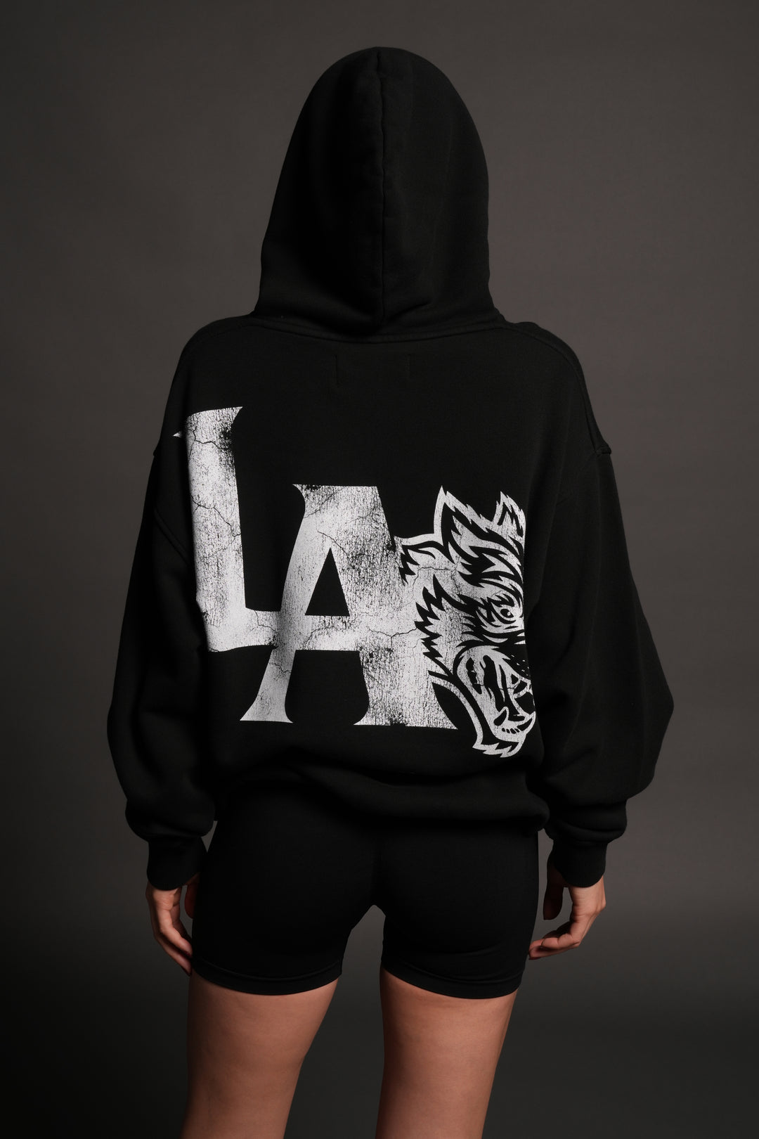 La Wolves V2 Pierce Hoodie in Black