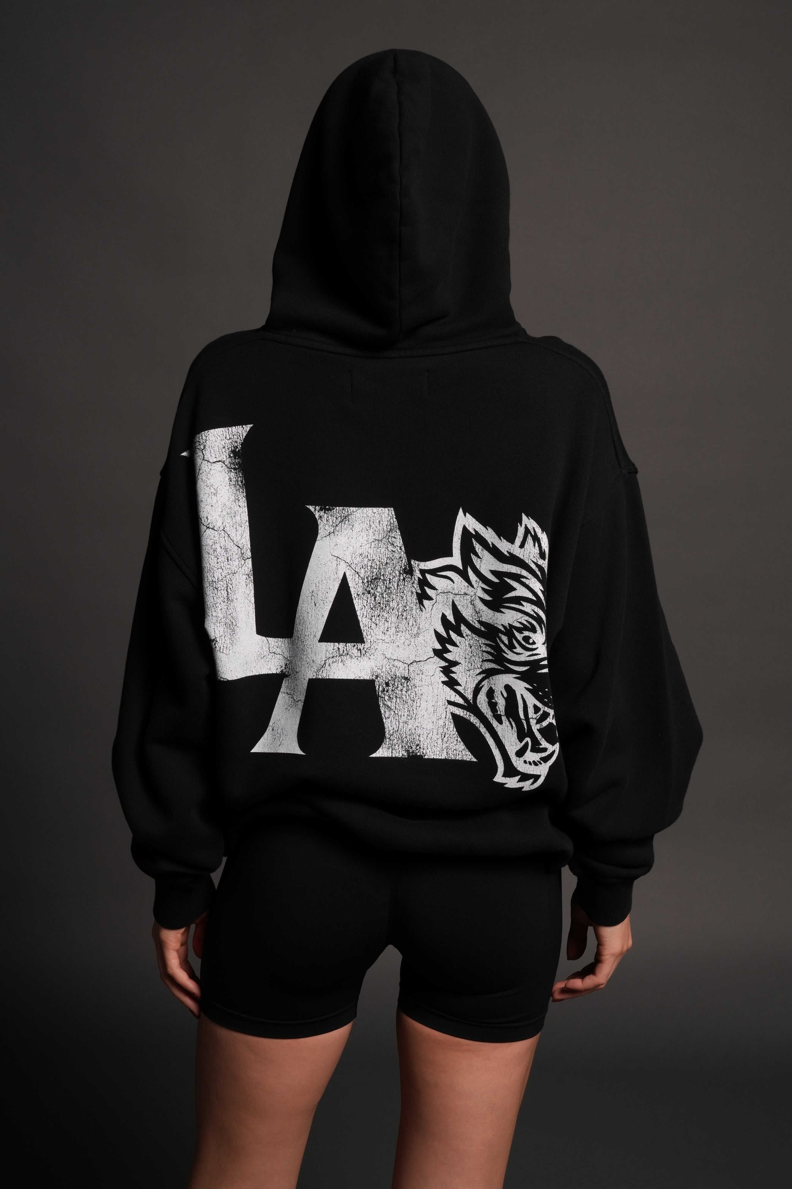 La Wolves V2 Pierce Hoodie in Black