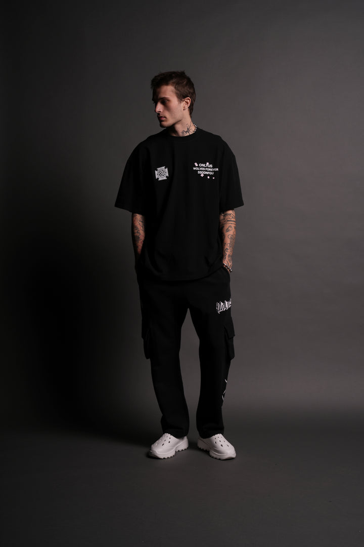 You'll Know It Bigelow Cargo Sweat Pants in Black