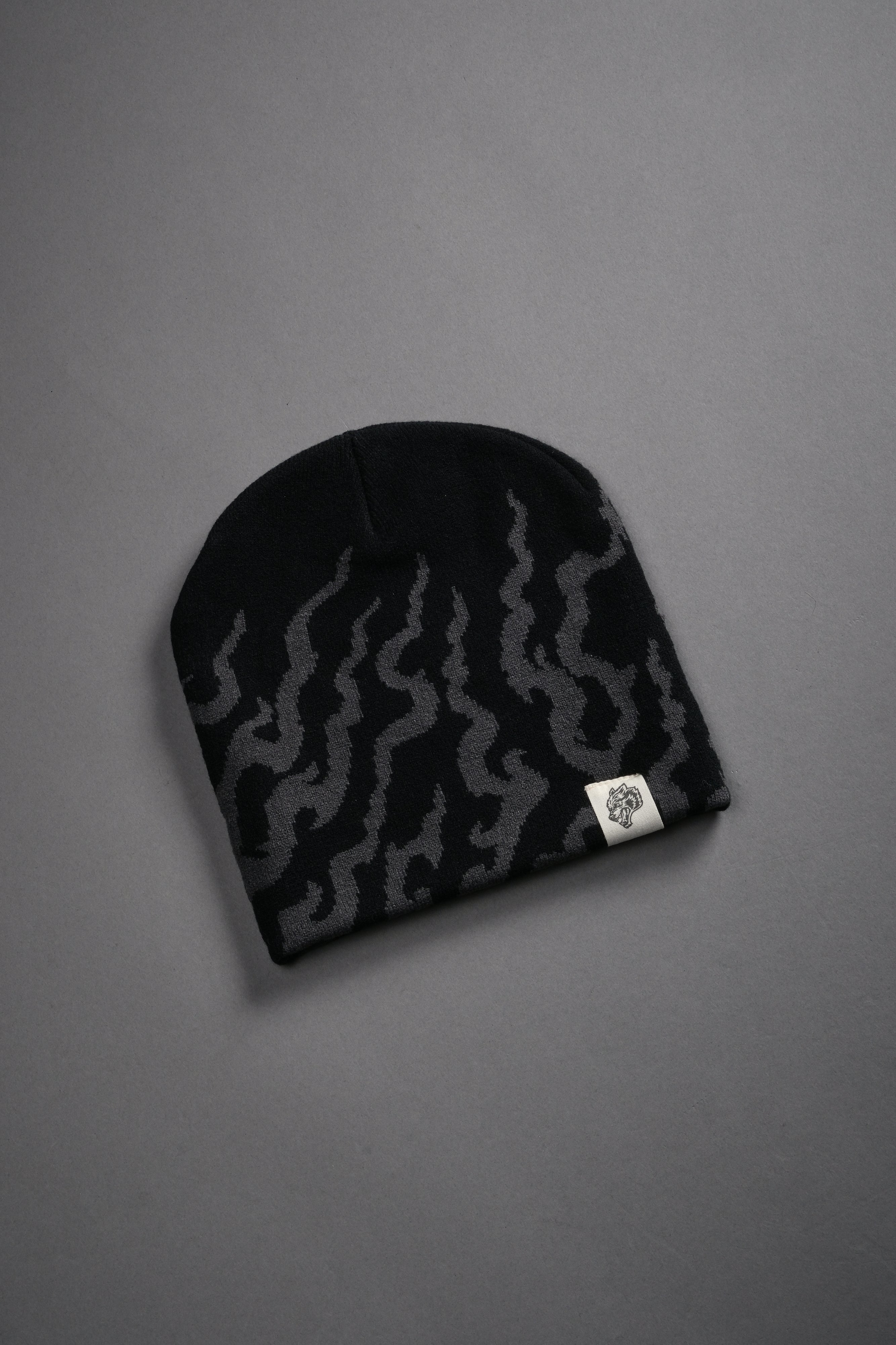 Warrior's Fire Cap Beanie in Black