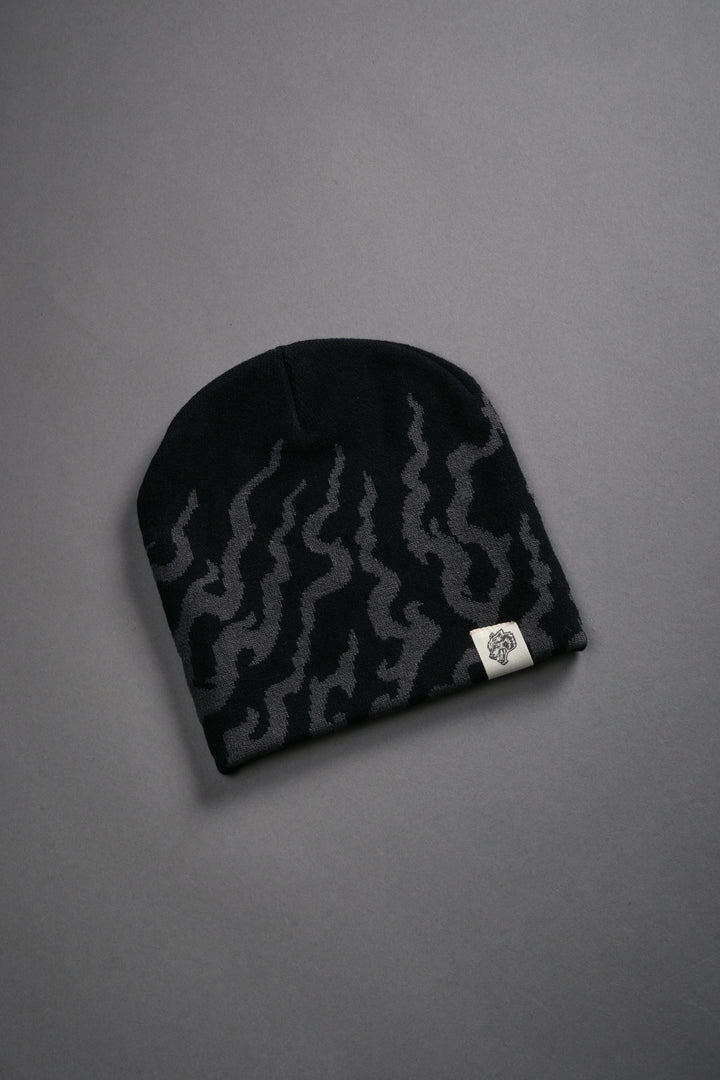 Warrior's Fire Cap Beanie in Black