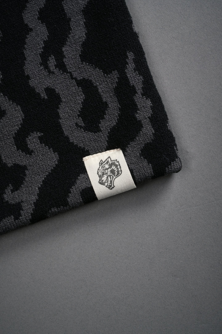 Warrior's Fire Cap Beanie in Black