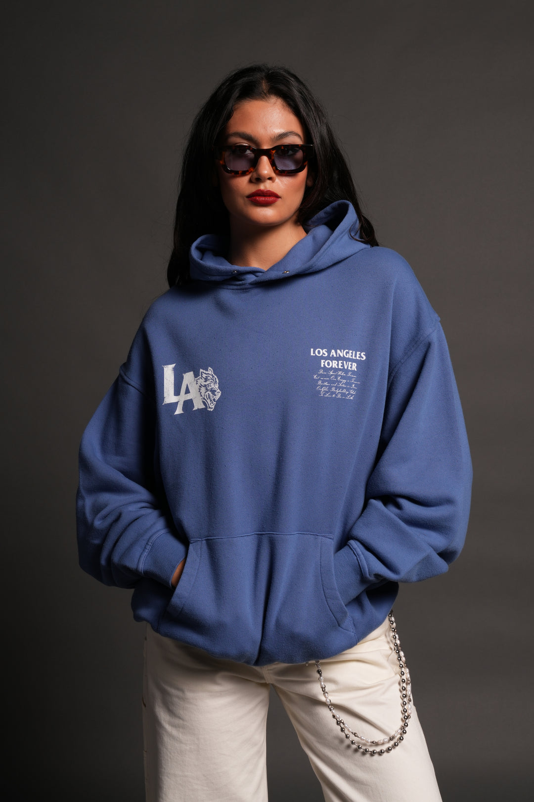La Wolves V2 Pierce Hoodie La Blue