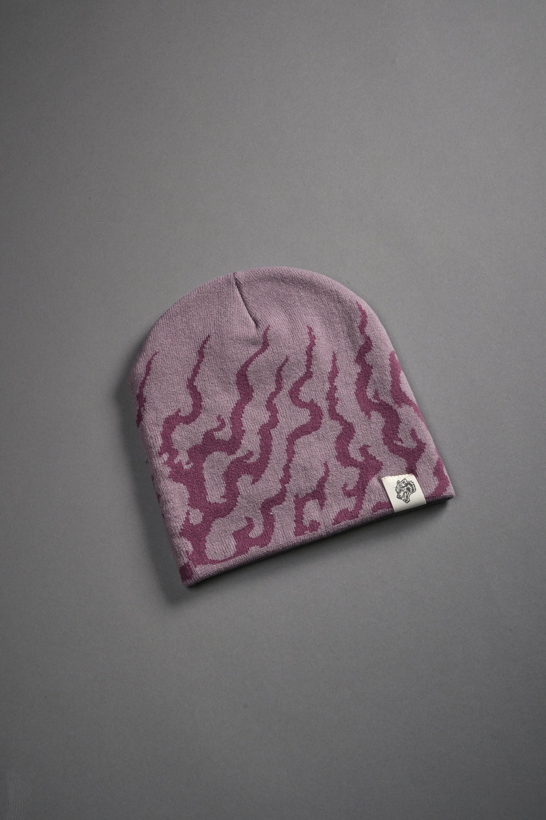 Warrior's Fire Cap Beanie in Purple Smoke