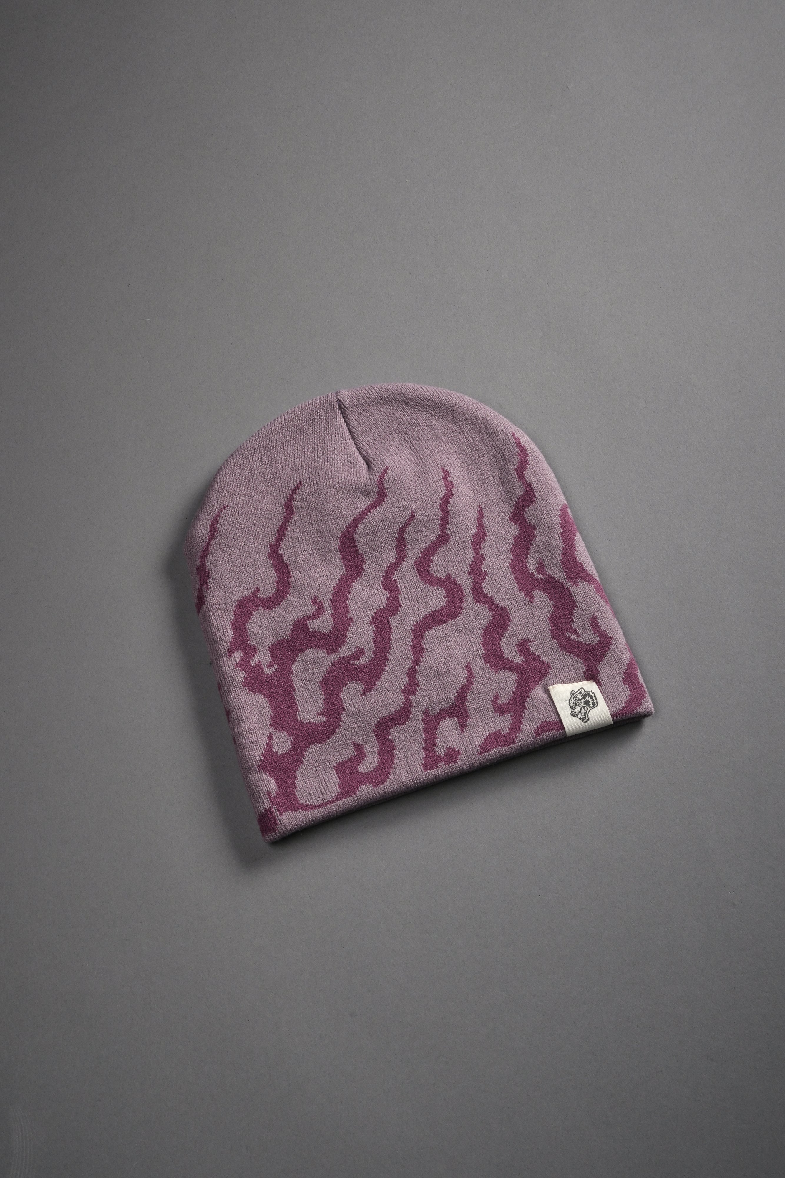 Warrior's Fire Cap Beanie in Purple Smoke