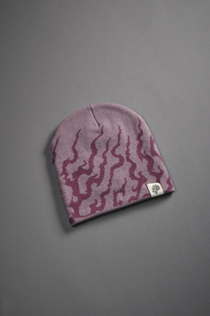 Warrior's Fire Cap Beanie in Purple Smoke