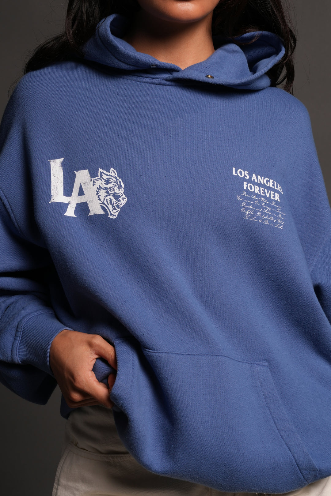 La Wolves V2 Pierce Hoodie La Blue