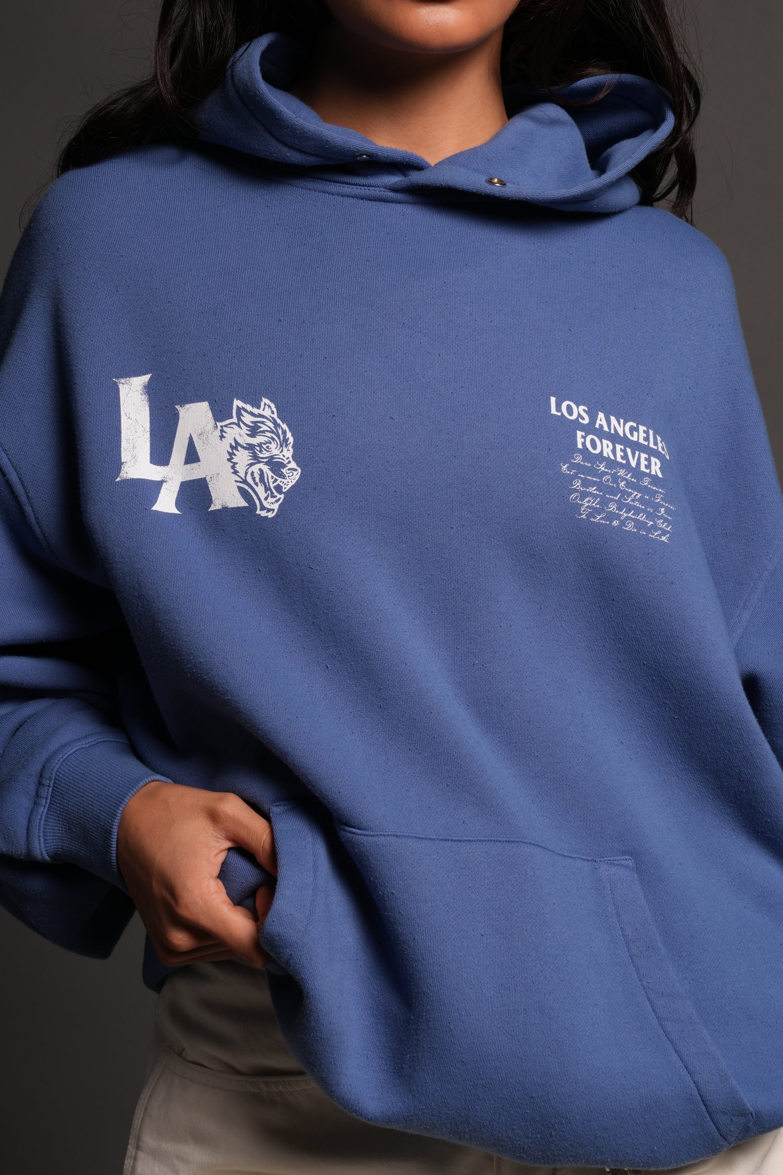 La Wolves V2 Pierce Hoodie La Blue