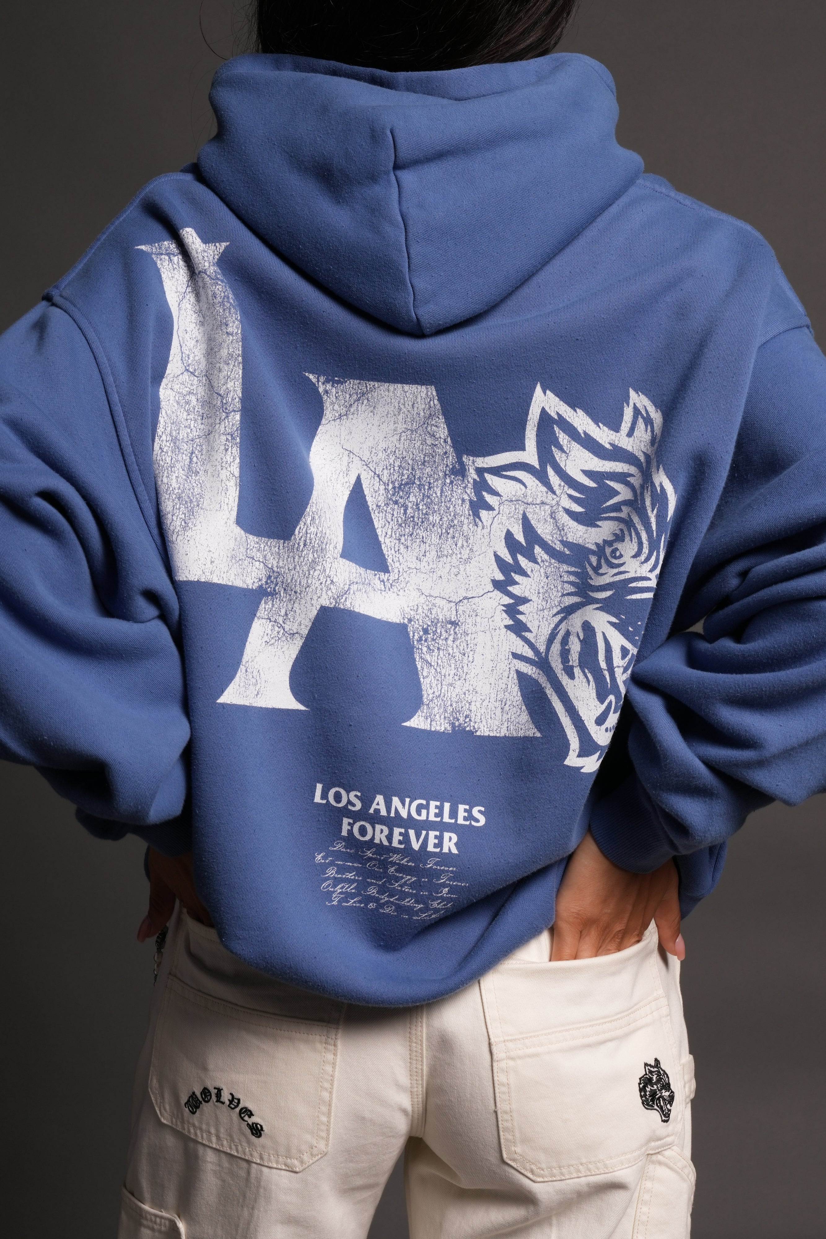 La Wolves V2 Pierce Hoodie La Blue