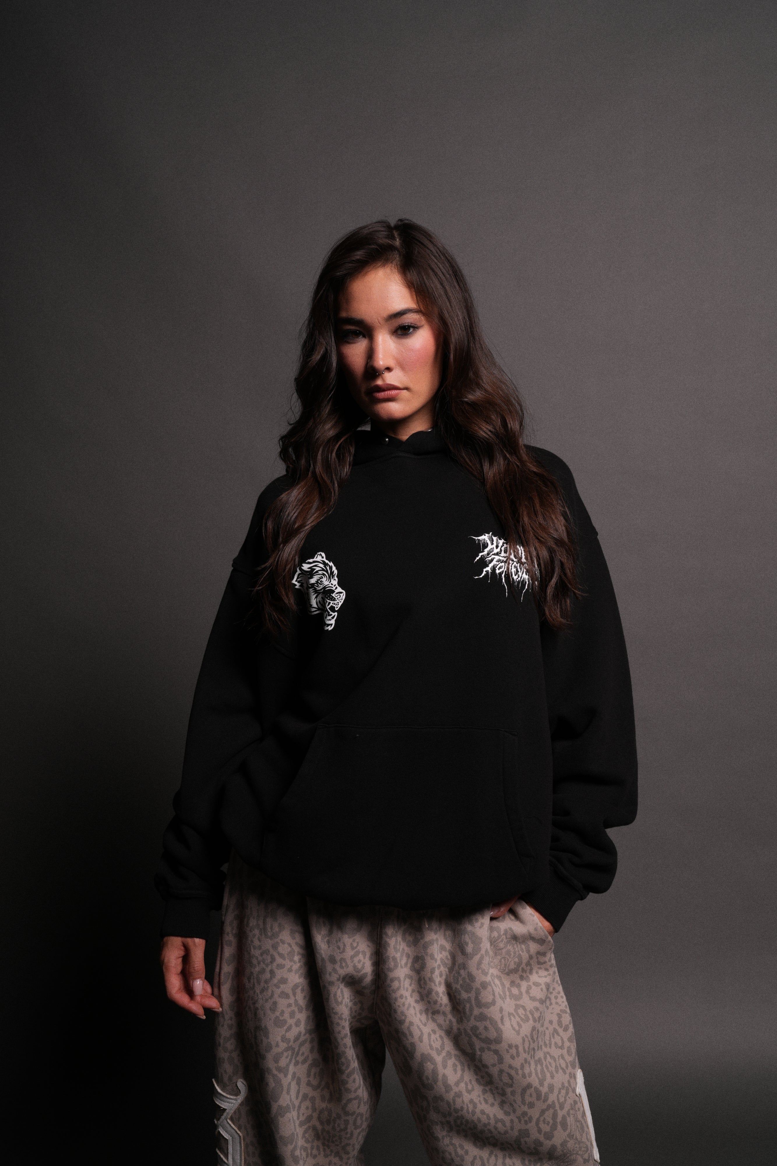 Up Above "Pierce" Hoodie in Black