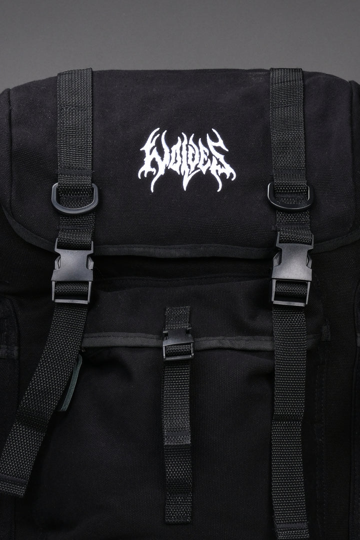 Wolves Hesh Traveler Backpack in Black