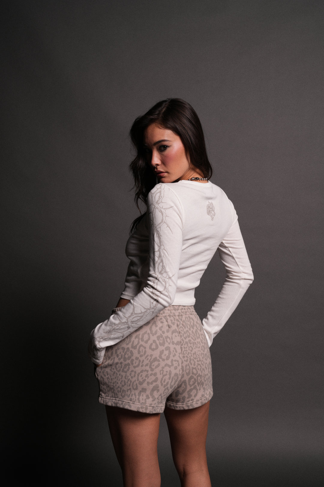 Surrounded by Thorns L/S "Baby" Tee in Cream