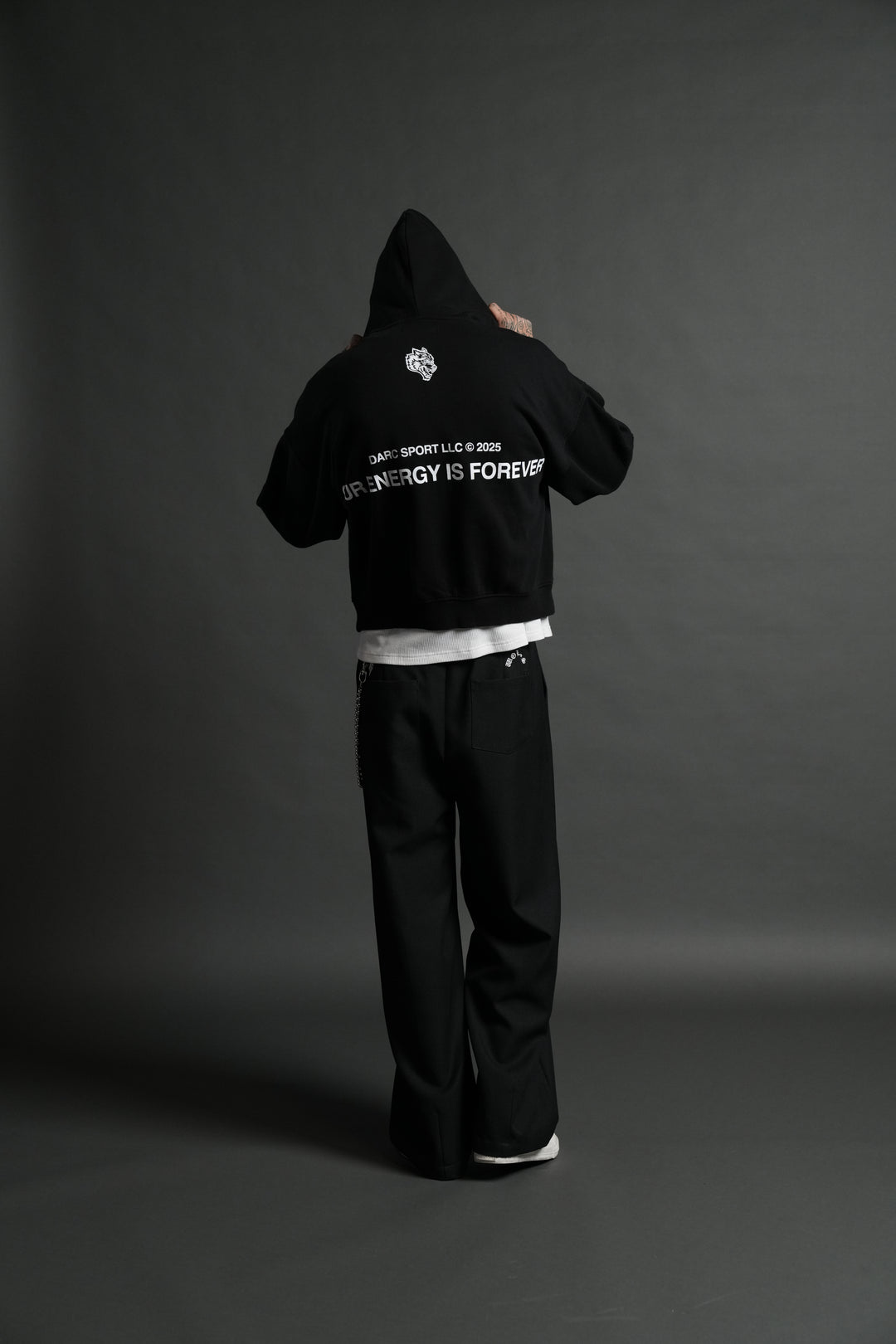 Crossed Paths Darco Double Zip Hoodie in Black