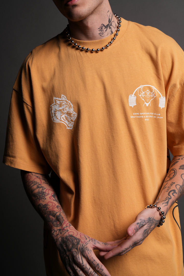 Powerhouse Forever "Premium" Oversized Tee in Golden Yellow