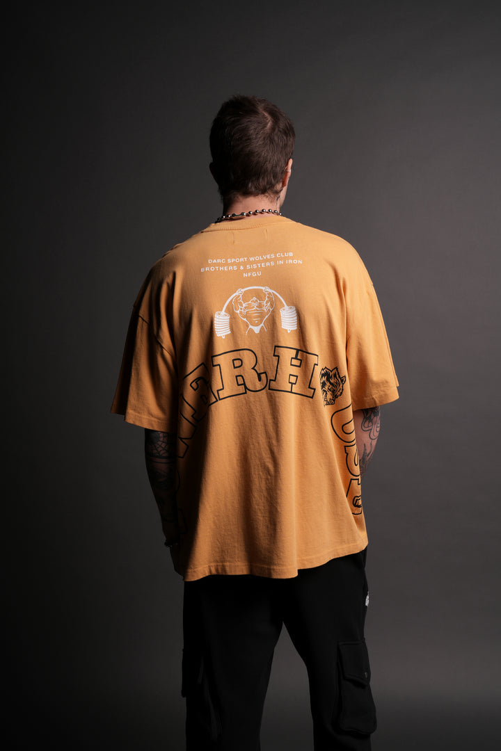 Powerhouse Forever "Premium" Oversized Tee in Golden Yellow