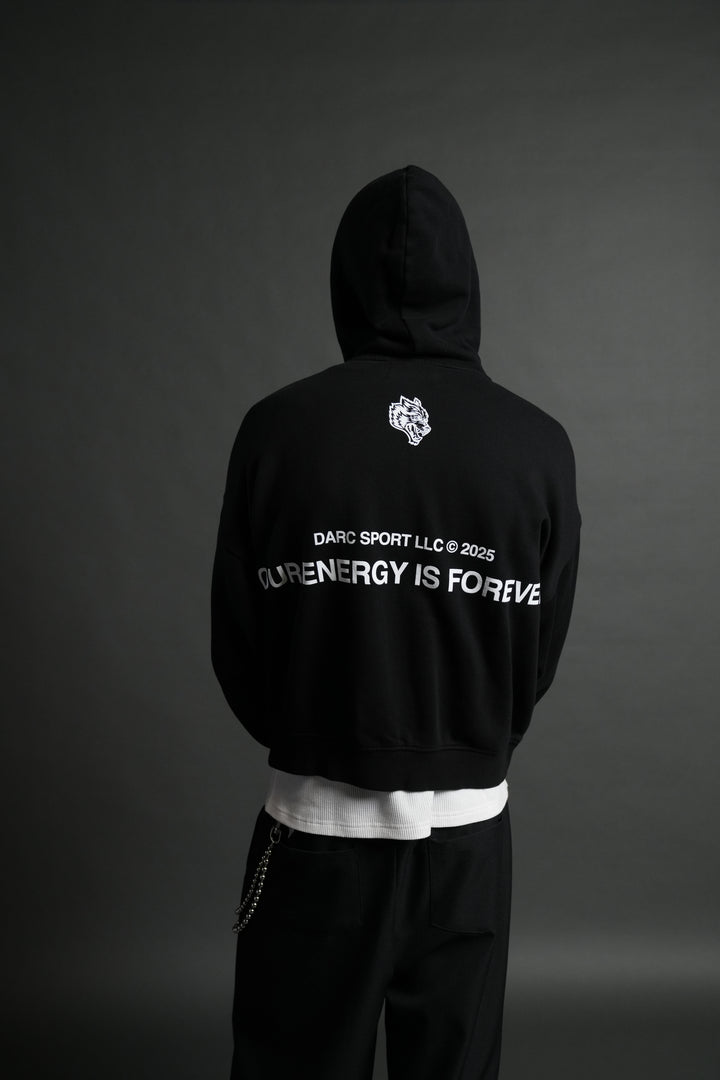 Crossed Paths Darco Double Zip Hoodie in Black