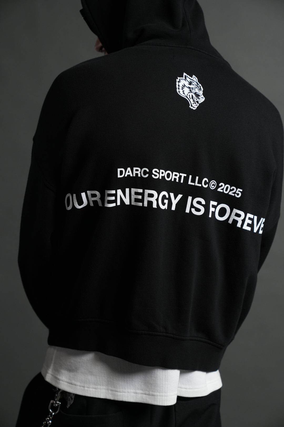 Crossed Paths Darco Double Zip Hoodie in Black