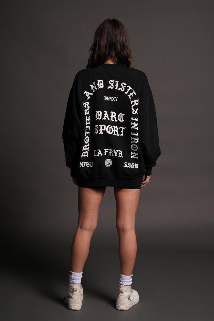 La Cherub London Crewneck in Black