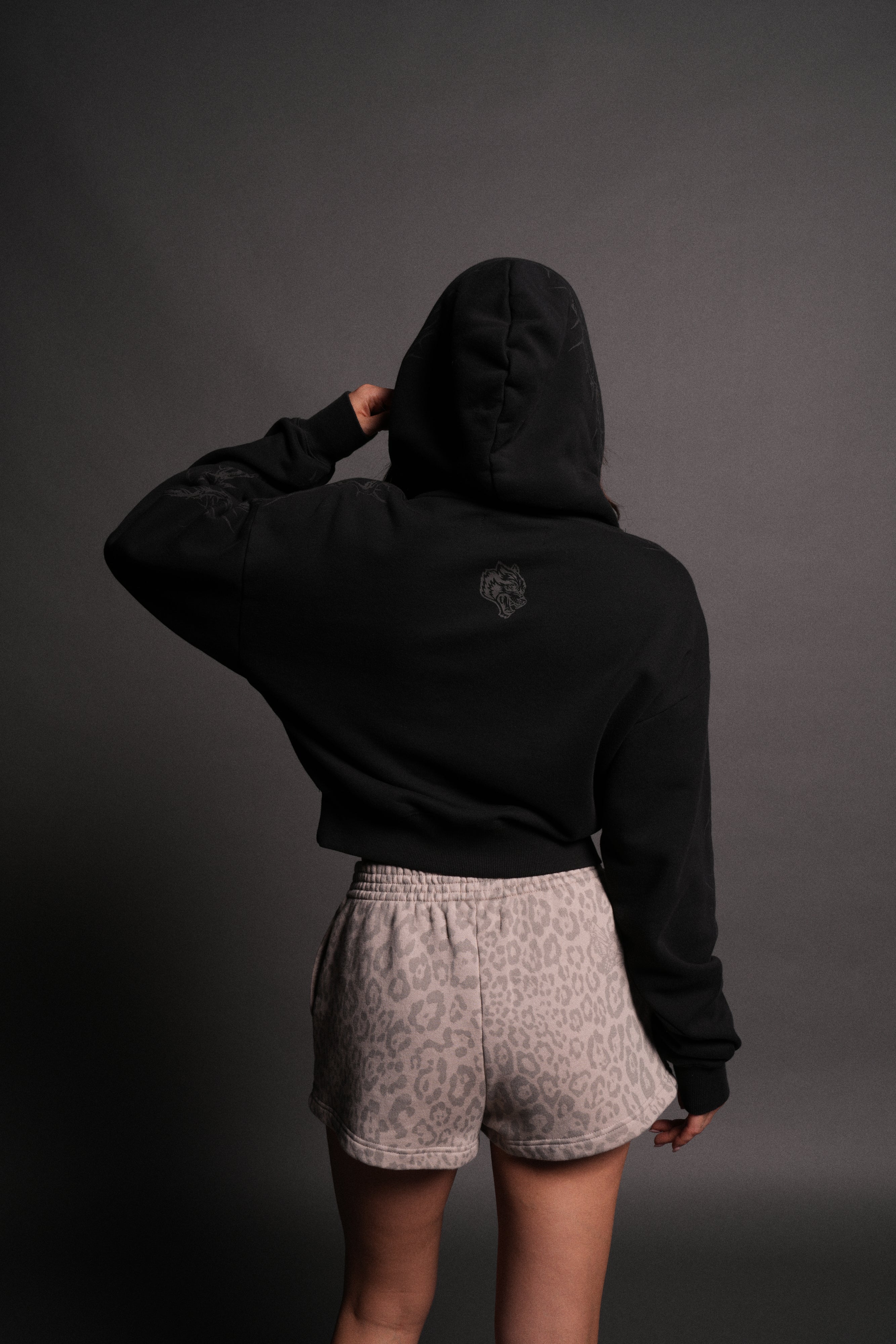 Surrounded by Thorns "Owen" (Cropped) Hoodie in Black