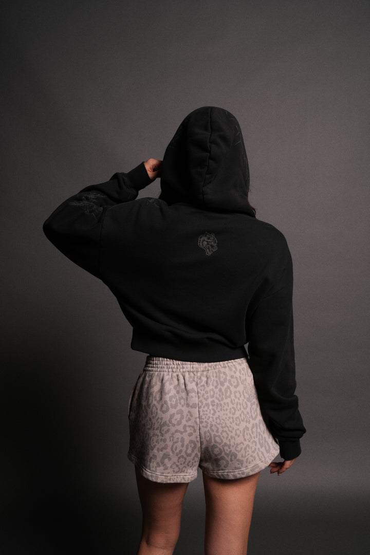 Surrounded by Thorns "Owen" (Cropped) Hoodie in Black