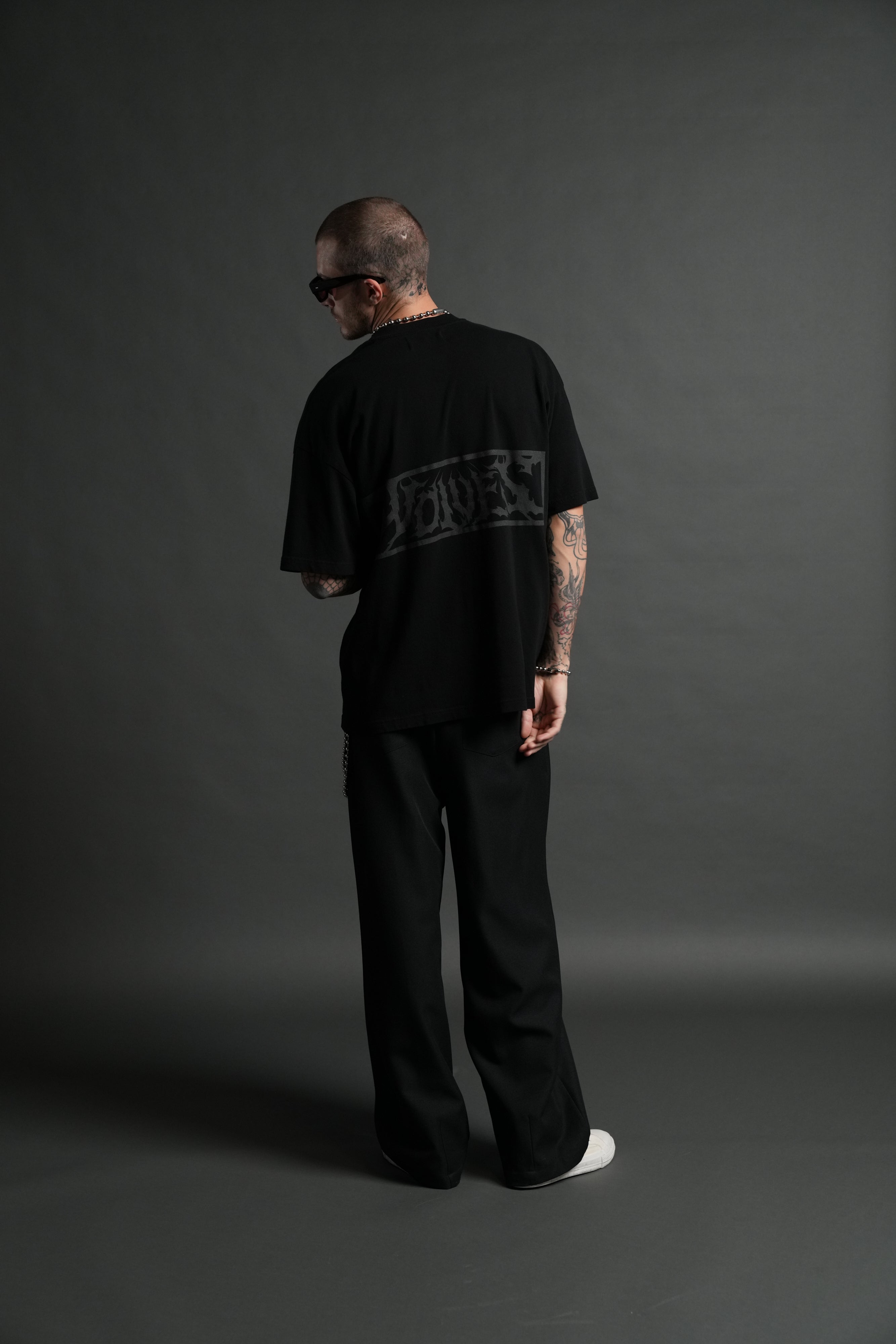 Turn Dark "Premium" Oversized Tee in Black