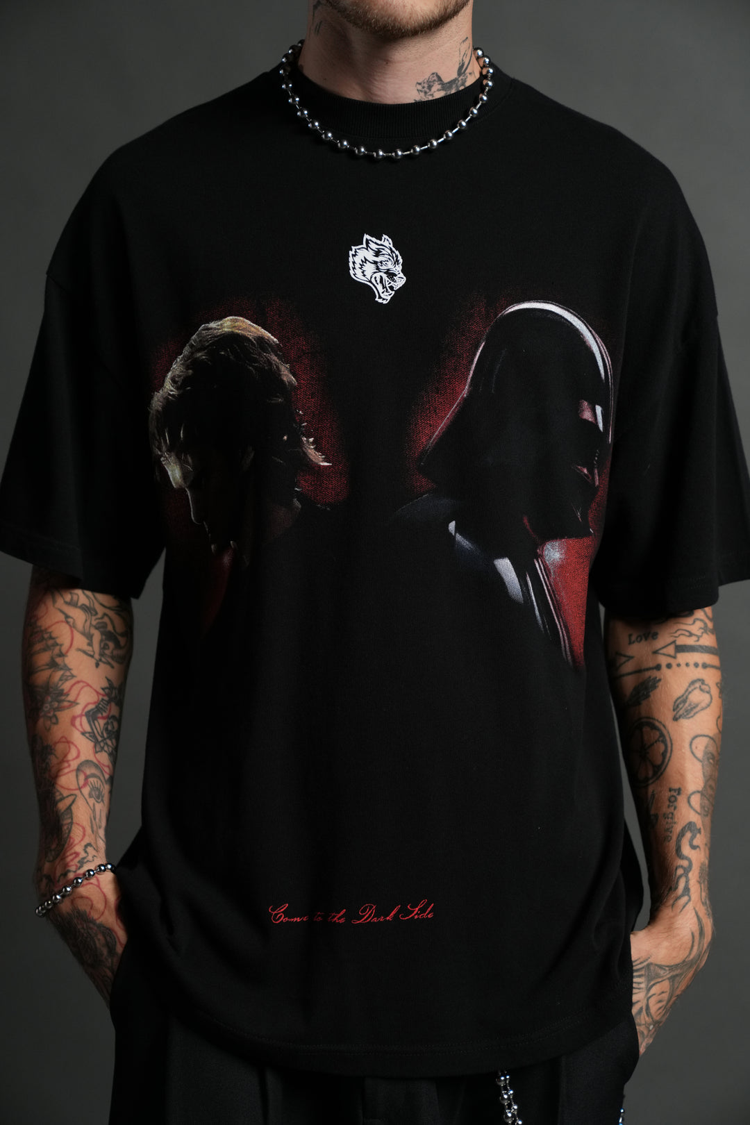 Turn Dark "Premium" Oversized Tee in Black