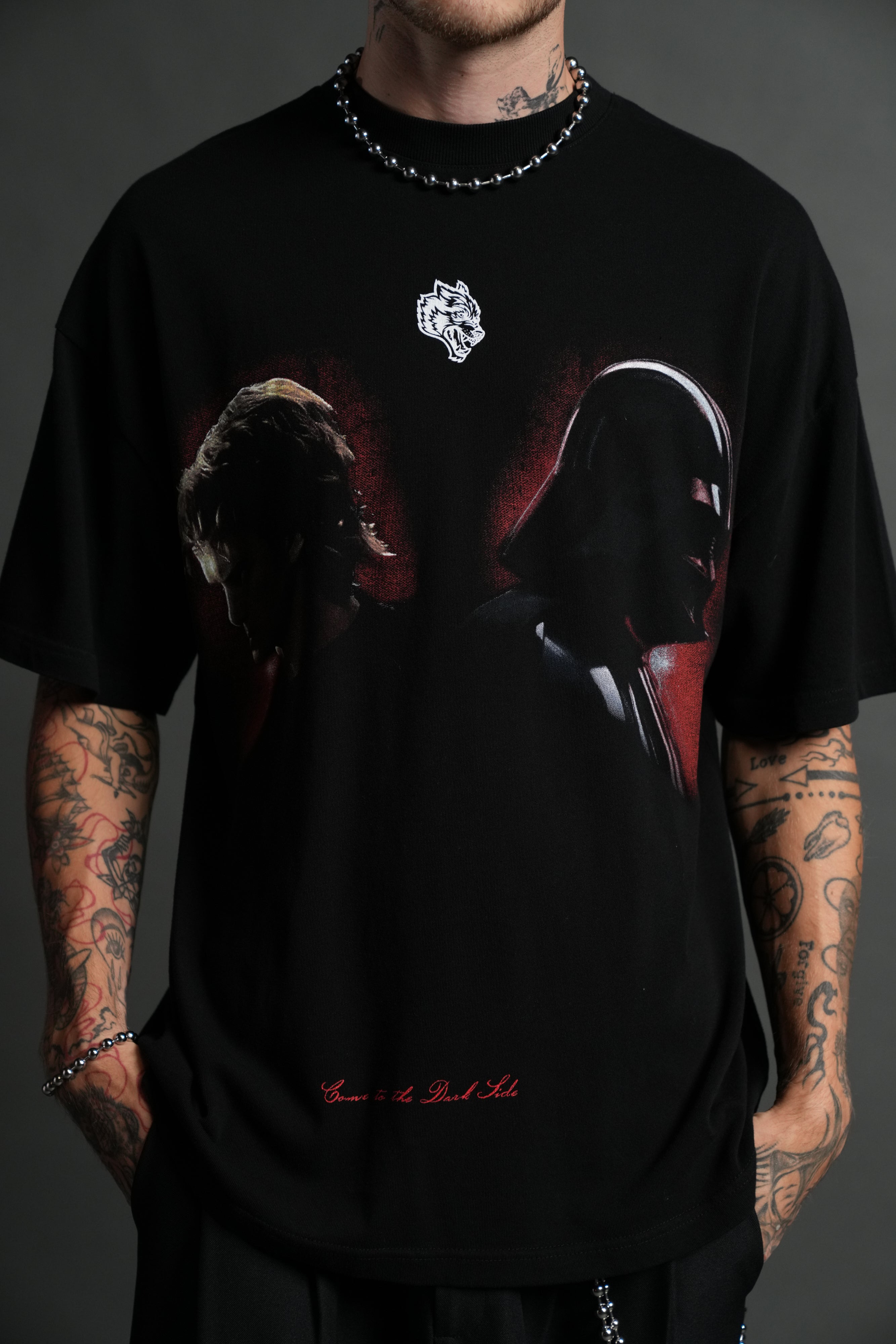 Turn Dark "Premium" Oversized Tee in Black