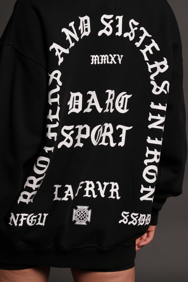 La Cherub London Crewneck in Black